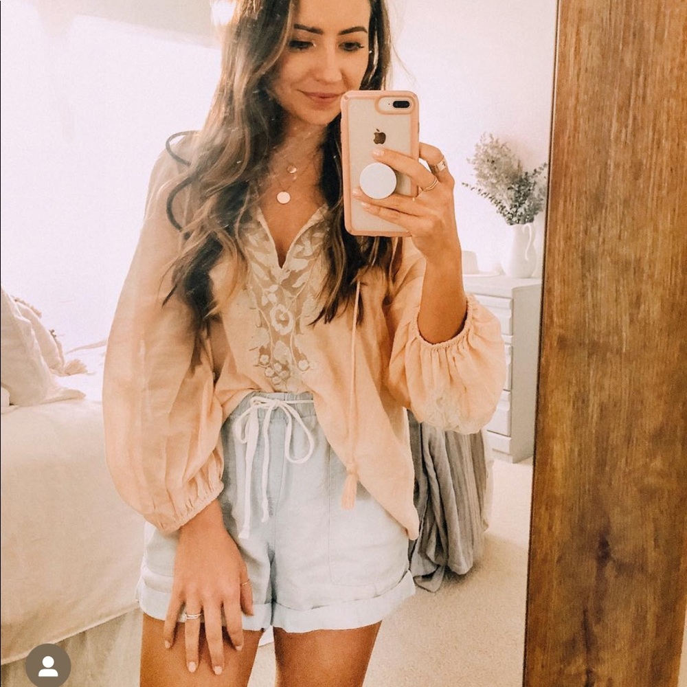 Free people floral blouse